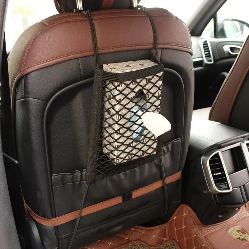 Car Storage Net Bag – Stretchable Divider & Organizer for Pets and Essentials - MegaloDrop