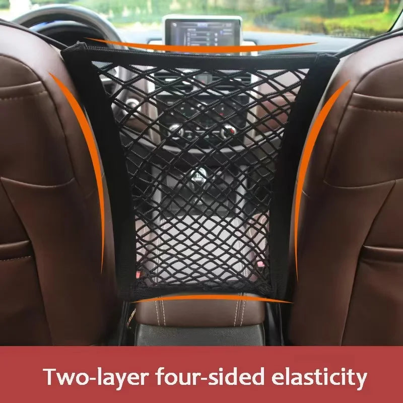 Car Storage Net Bag – Stretchable Divider & Organizer for Pets and Essentials - MegaloDrop