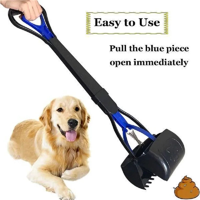 Heavy-Duty Pooper Scooper – Long Handle Jaw Clamp for Easy Pet Waste Cleanup. - MegaloDrop