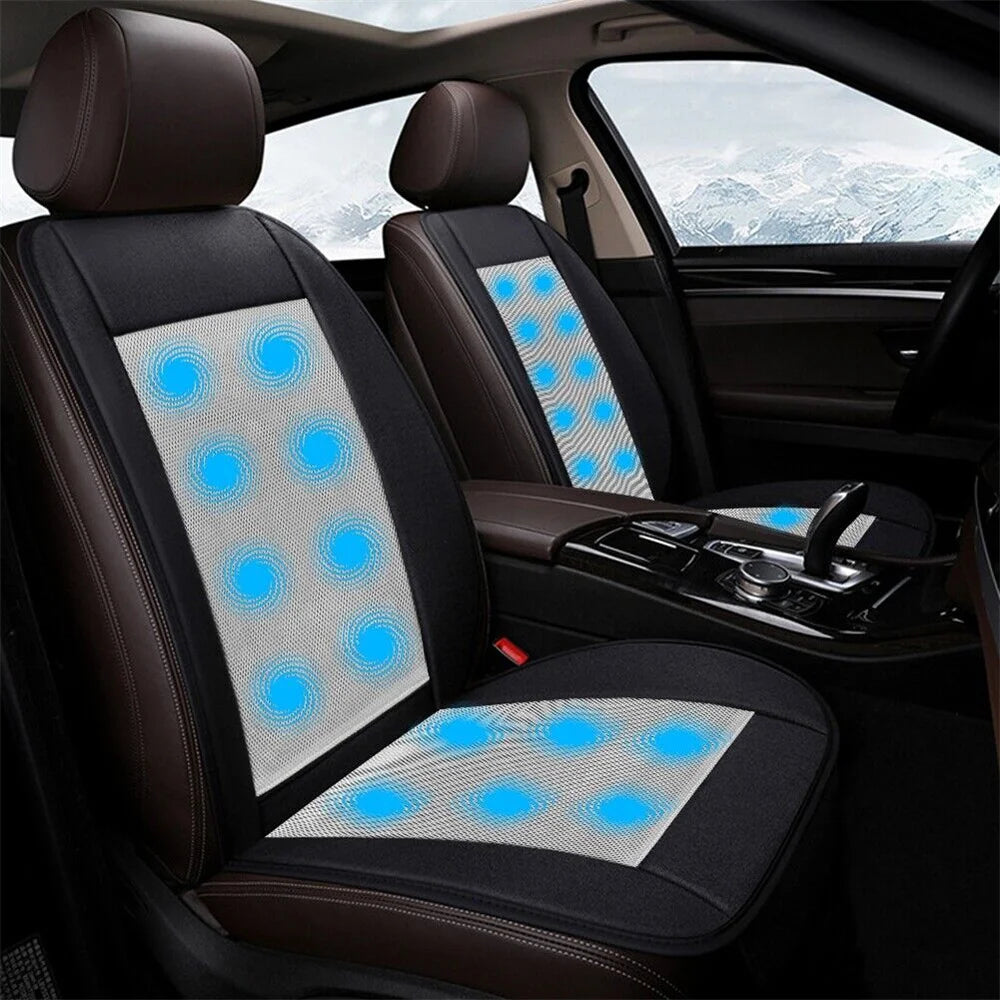 Car Seat Cooling Cushion – Ventilated Comfort with Lighter Control. - MegaloDrop