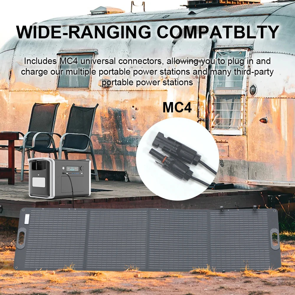 Camping Portable Power Station Solar Generator 1000W 2000W Lifepo4 Battery 220V AC Outlets Power Flexible Solar Panel Equipment - MegaloDrop