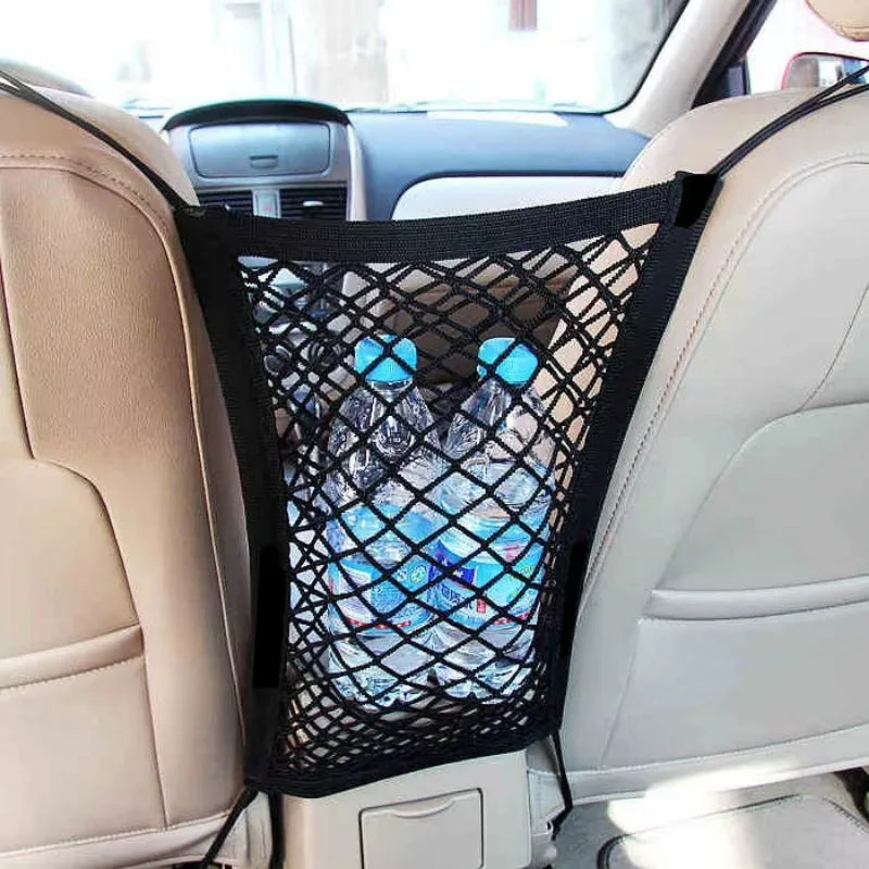 Car Storage Net Bag – Stretchable Divider & Organizer for Pets and Essentials - MegaloDrop