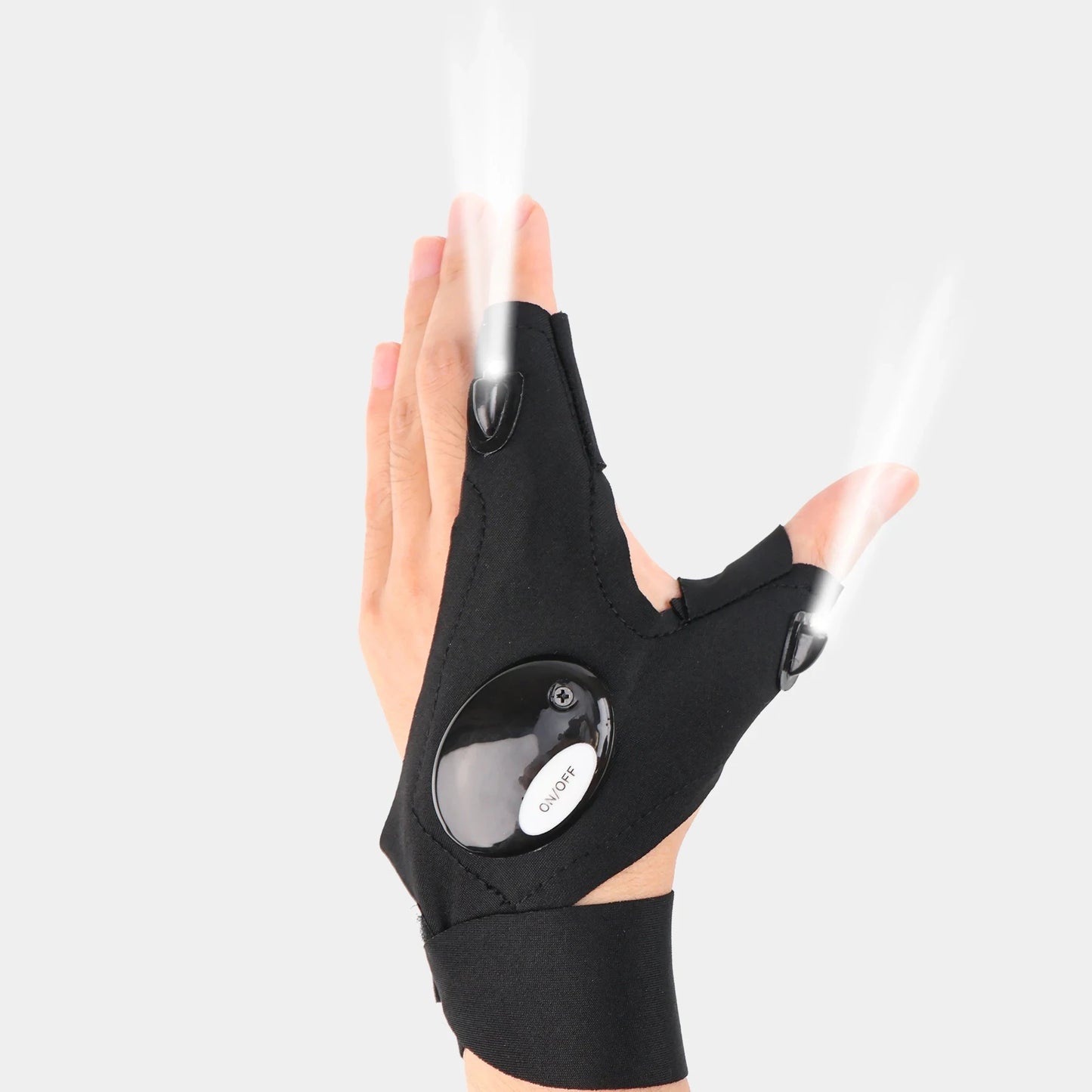 Fingerless LED Glove: Waterproof Light for Mechanics and Various Activities - MegaloDrop