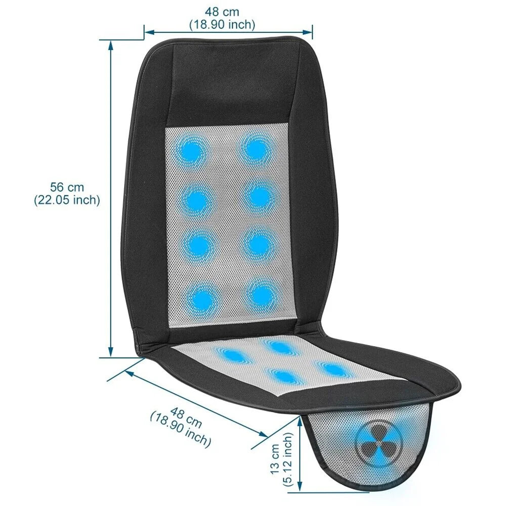 Car Seat Cooling Cushion – Ventilated Comfort with Lighter Control. - MegaloDrop