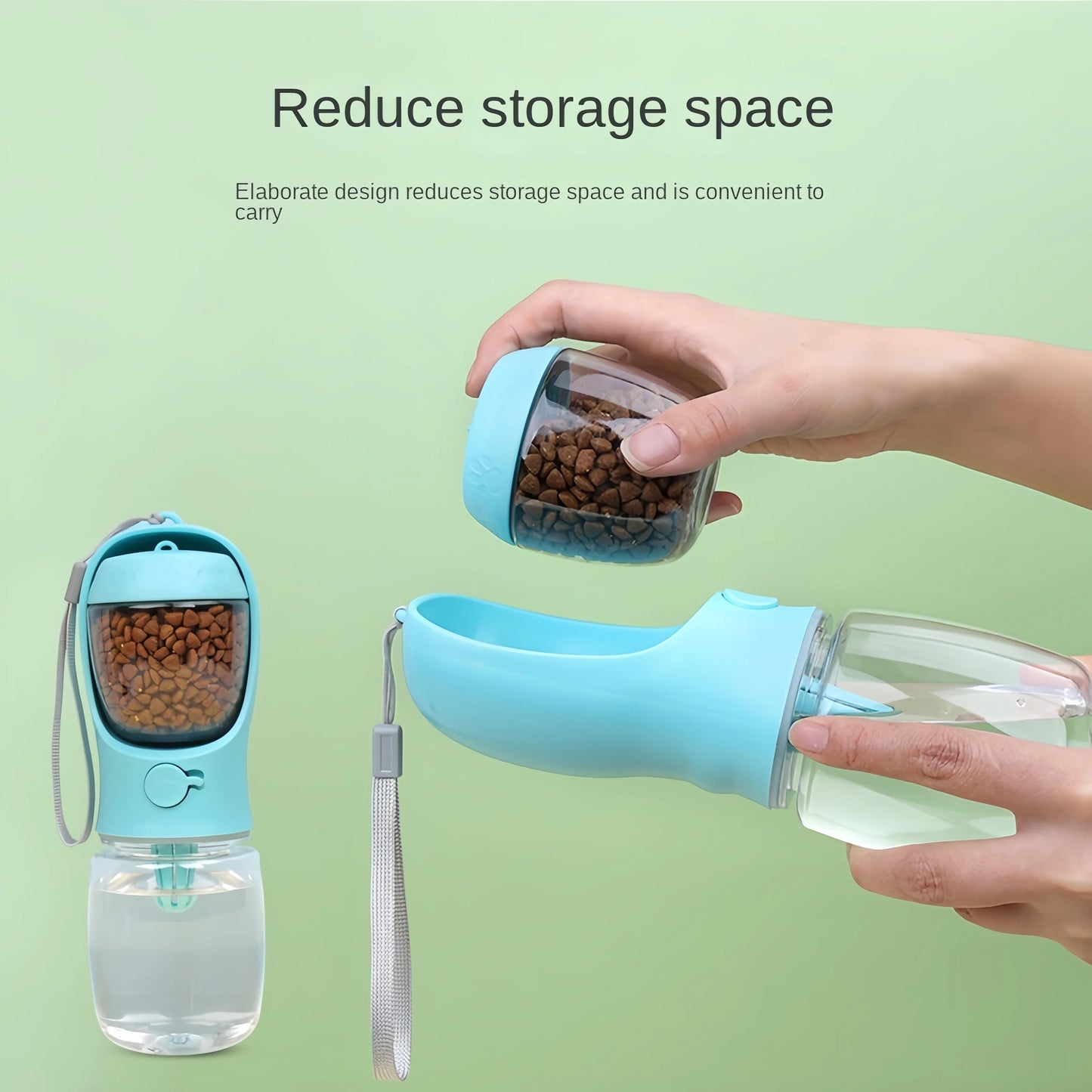 Portable Pet Water Bottle – Food & Water Storage for Outdoor Adventures. - MegaloDrop