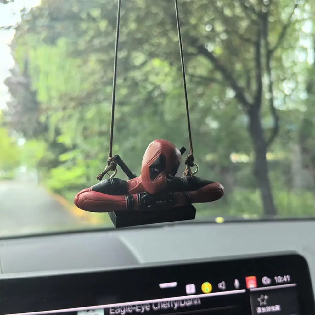 Deadpool Rearview Mirror Pendant – Fun and Bold Style for Your Ride!! - MegaloDrop