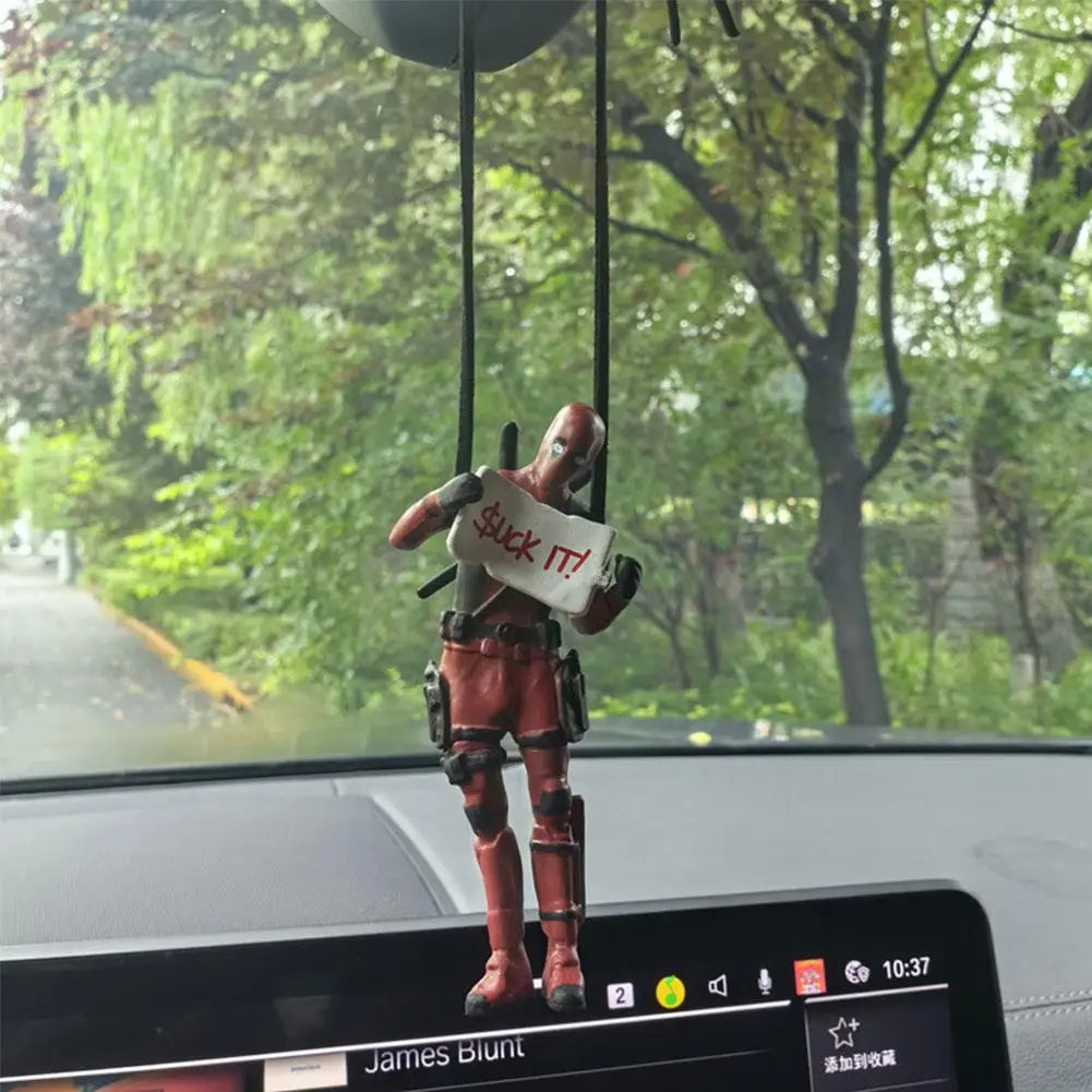 Deadpool Rearview Mirror Pendant – Fun and Bold Style for Your Ride!! - MegaloDrop