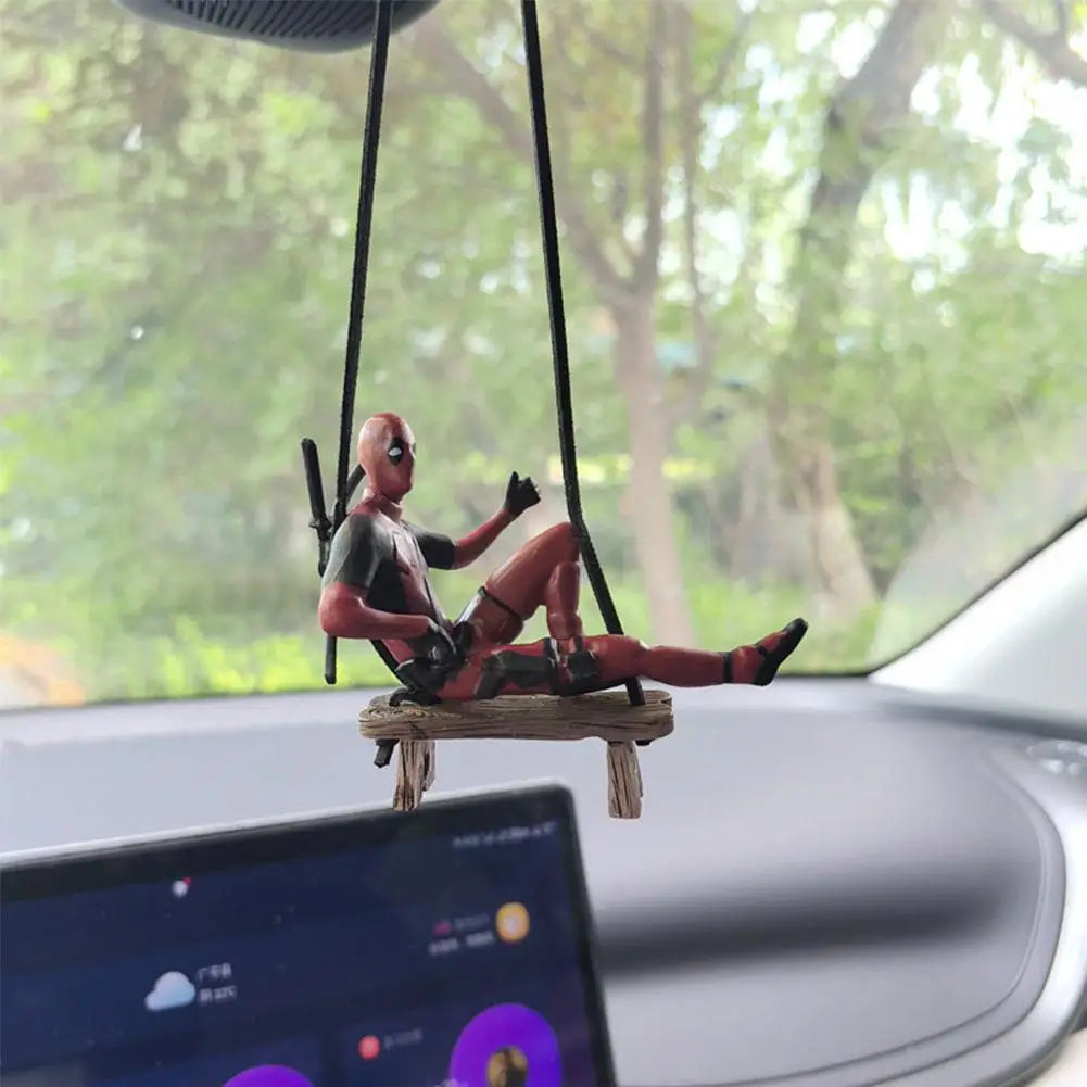 Deadpool Rearview Mirror Pendant – Fun and Bold Style for Your Ride!! - MegaloDrop