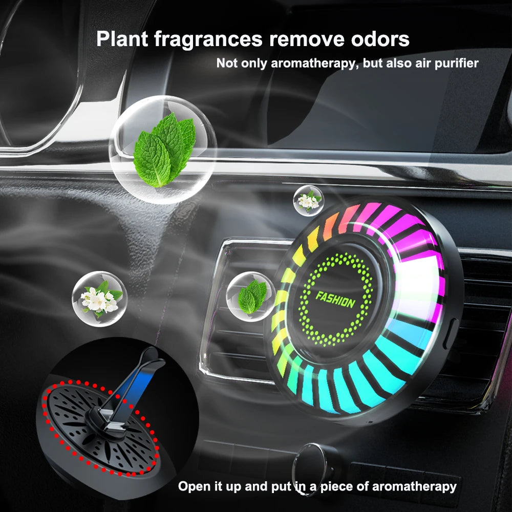 Car Music Rhythm Lamp – RGB LED Atmosphere Light with Sound Control & App Options. - MegaloDrop