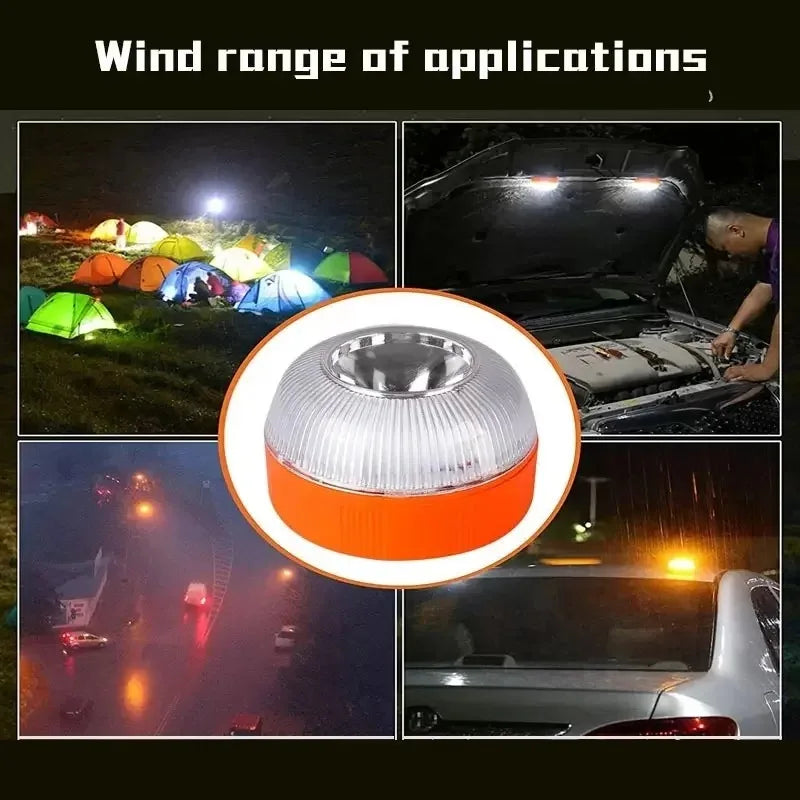 Spain Car Emergency Light Signal V16 Homologated Dgt Approved Beacon Light USB Rechargeable Magnetic Induction Strobe Light - MegaloDrop