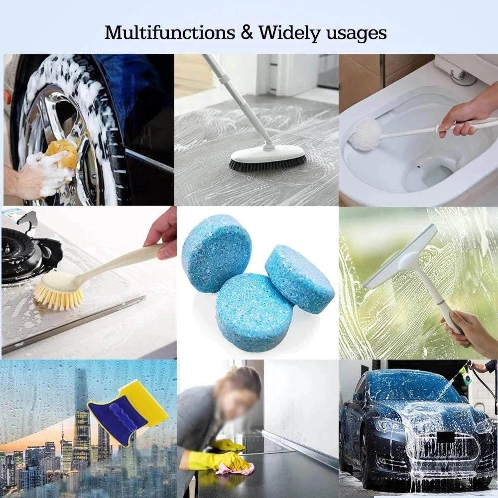 Effervescent Windscreen Cleaner Tablets - MegaloDrop