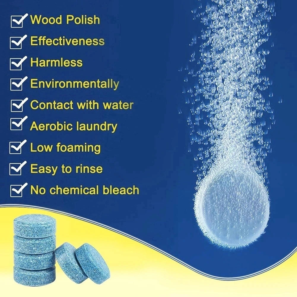 Effervescent Windscreen Cleaner Tablets - MegaloDrop