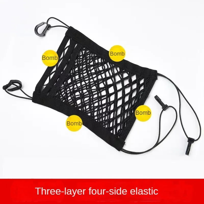 Car Storage Net Bag – Stretchable Divider & Organizer for Pets and Essentials - MegaloDrop