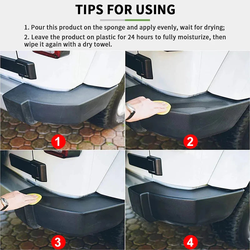 Car Plastic Restorer Back To Black Gloss Car Cleaning - MegaloDrop