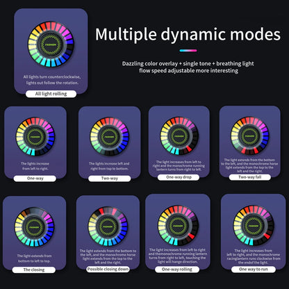 Car Music Rhythm Lamp – RGB LED Atmosphere Light with Sound Control & App Options. - MegaloDrop