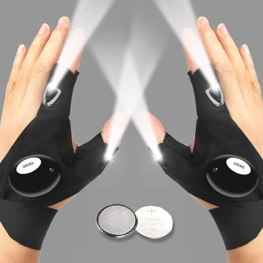Fingerless LED Glove: Waterproof Light for Mechanics and Various Activities - MegaloDrop