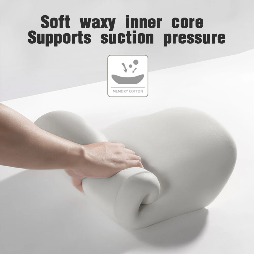 Memory Foam Lumbar & Neck Support Pillow