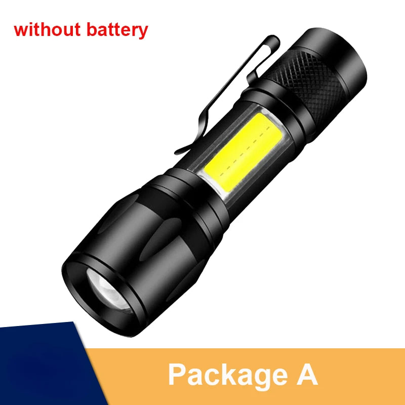 Powerful LED Flashlight Rechargeable USB 18650 Waterproof Zoom Fishing Hunting 100000 Lumens Tactical Flashlight LED Flashlight