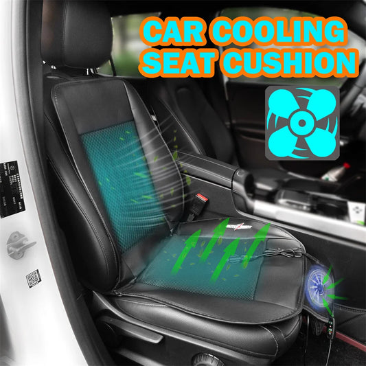 Car Seat Cooling Cushion – Ventilated Comfort with Lighter Control. - MegaloDrop